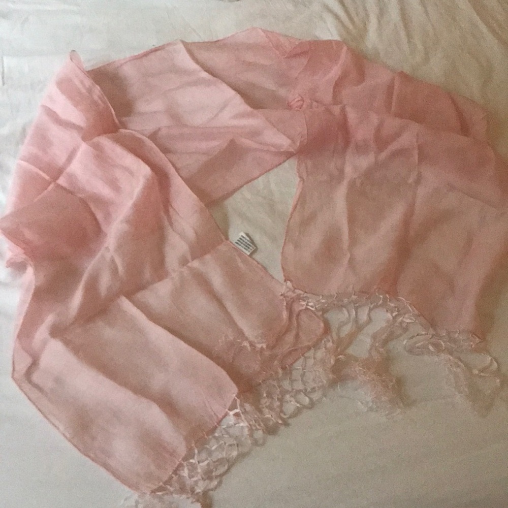 Baby pink scarf new